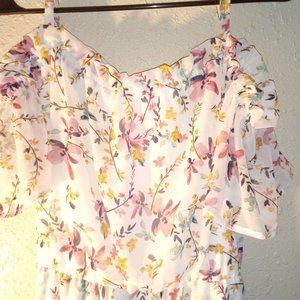 Womens Floral dress/ shorts jumper